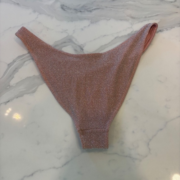 Kinilife Pink Glimmer Curve Brief Swim Bottom - Picture 5 of 5